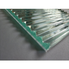 Tecture 6mm extra clear fluted glass with tri-prism pattern